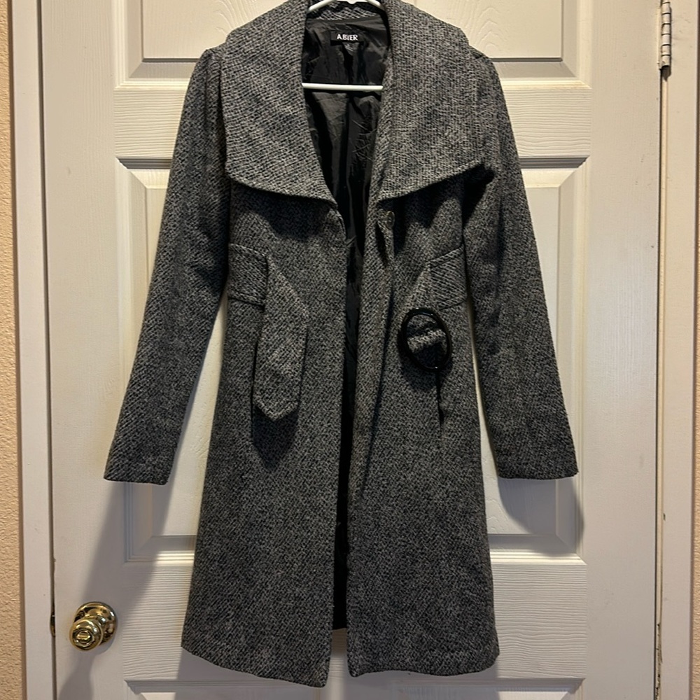 Grey and black coat